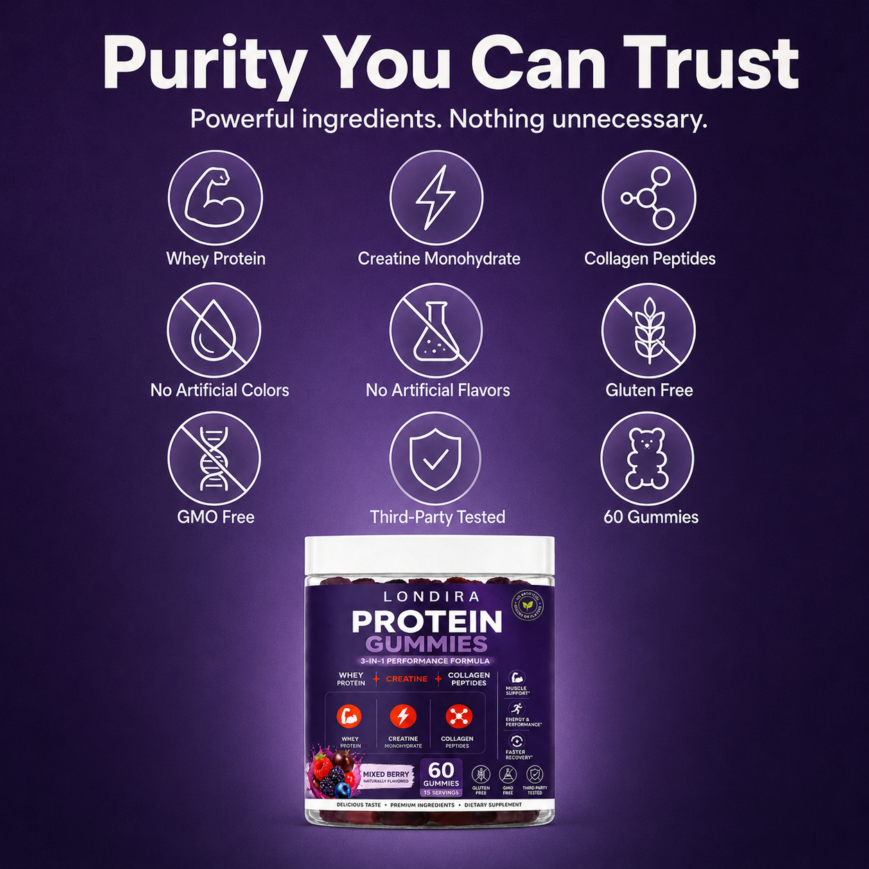 Purity you can trust — powerful ingredients, nothing unnecessary